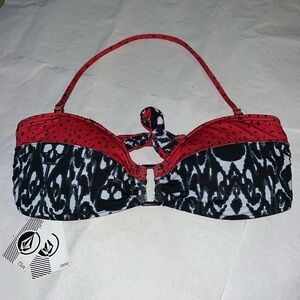 (L) Volcom Swim Bandeau Bikini Top